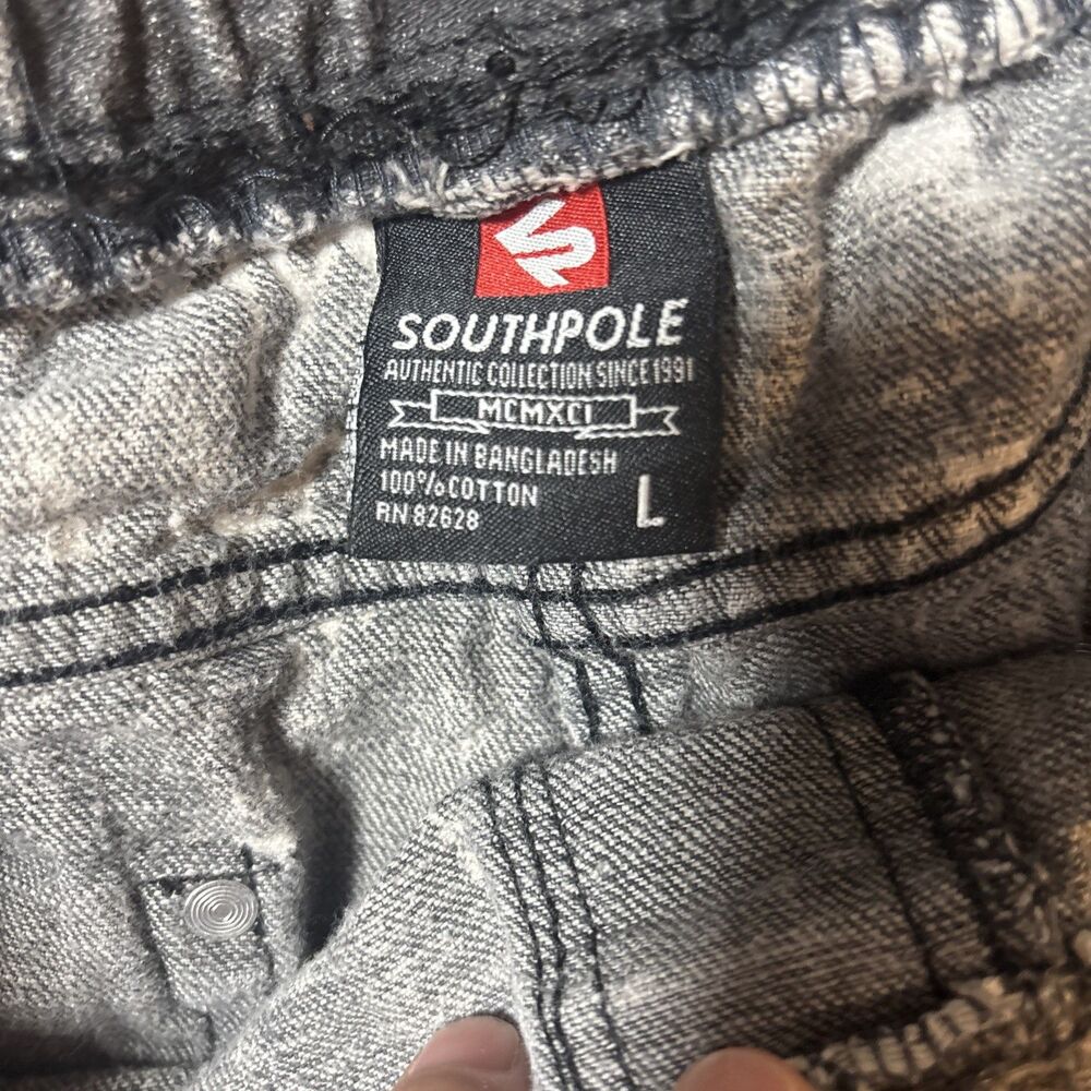 VTG Southpole Men’s Acid Wash Jean Shorts Size Large - Picture 3 of 5